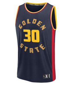 Alternative view of Stephen Curry Golden State Warriors  2024/25 Fast Break Player Jersey - City Edition - Navy