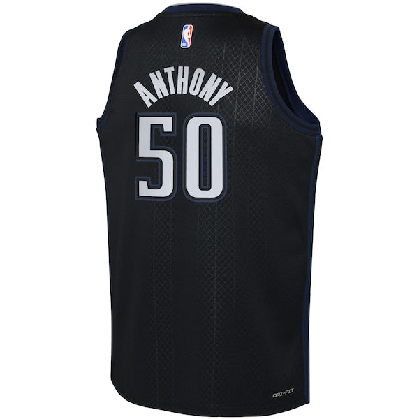 Cole Anthony Orlando Magic Nike Youth 2022/23 Swingman Jersey - City Edition - Black - Image 3