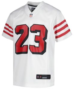 Alternative view of Christian McCaffrey San Francisco 49ers Nike Youth Game Jersey - White