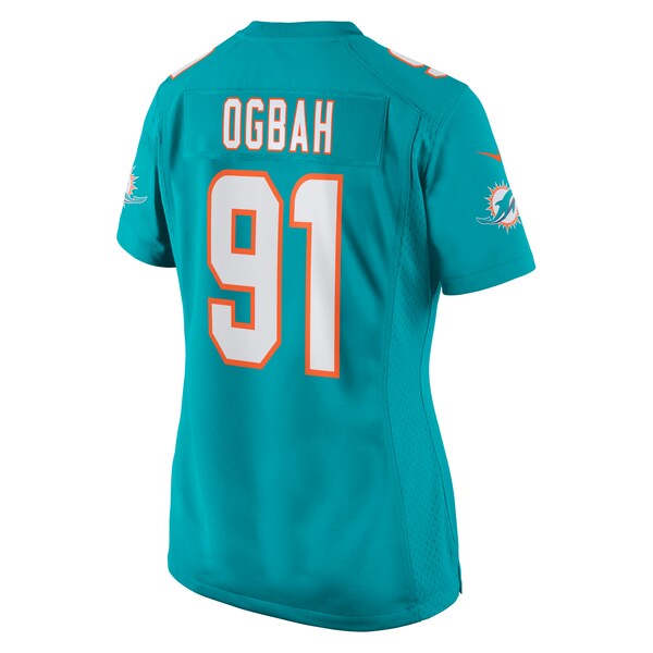 Emmanuel Ogbah Miami Dolphins Nike Women's Game Jersey - Aqua - Image 3