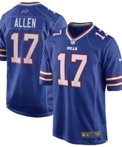 Alternative view of Josh Allen Buffalo Bills Nike Team Game Player Jersey - Royal/Red/White
