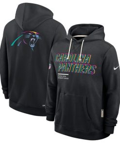 Carolina Panthers Nike 2025 NFL Crucial Catch Sideline Standard Issue Dri-FIT Hoodie - Black