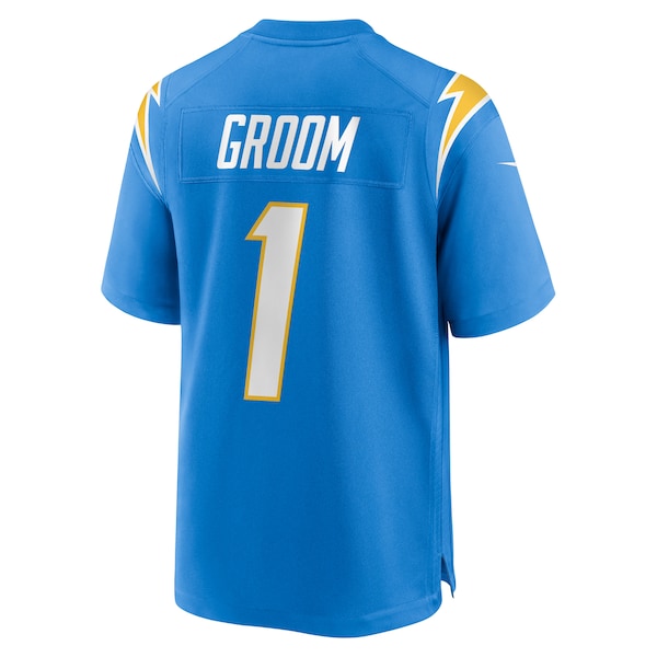Number 1 Groom Los Angeles Chargers Nike Game Jersey - Powder Blue - Image 3