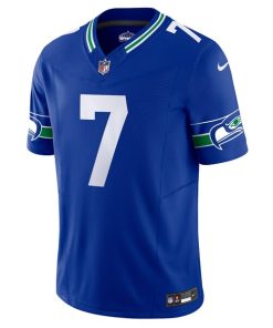 Alternative view of Geno Smith Seattle Seahawks Nike Alternate Vapor F.U.S.E. Limited Jersey - Royal