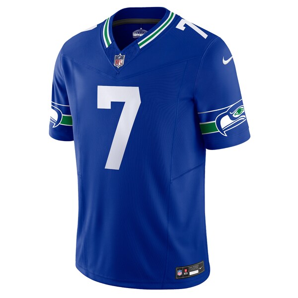 Geno Smith Seattle Seahawks Nike Alternate Vapor F.U.S.E. Limited Jersey - Royal - Image 2