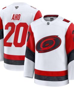 Sebastian Aho Carolina Hurricanes  Away Premium Jersey - White