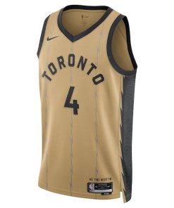 Alternative view of Scottie Barnes Toronto Raptors Nike Unisex 2023/24 Swingman Jersey - Gold - City Edition