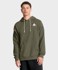Pittsburgh Steelers Nike 2025 Salute to Service Sideline Standard Issue Dri-FIT Hoodie - Olive