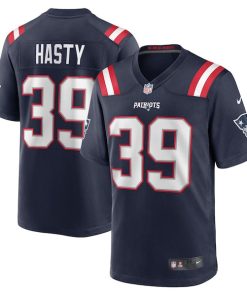 Jamycal Hasty New England Patriots Nike Team Game Jersey -  Navy