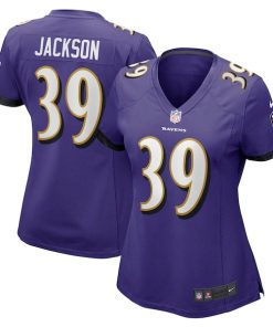 Eddie Jackson Baltimore Ravens Nike Women's  Game Jersey -  Purple
