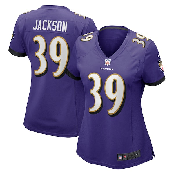 Eddie Jackson Baltimore Ravens Nike Women's Game Jersey - Purple