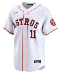 Alternative view of Cam Smith #11 Houston Astros Nike Home Limited Player Jersey - White