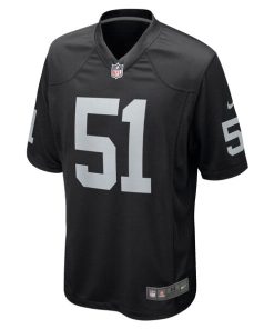 Alternative view of Malcolm Koonce Las Vegas Raiders Nike Game Jersey - Black