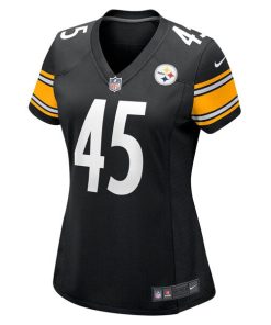 Alternative view of Jack Colletto Pittsburgh Steelers Nike Women's  Game Jersey -  Black