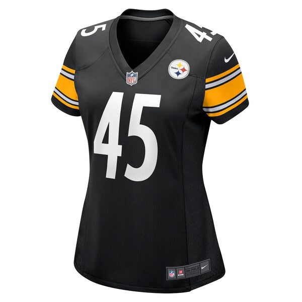 Jack Colletto Pittsburgh Steelers Nike Women's Game Jersey - Black - Image 2