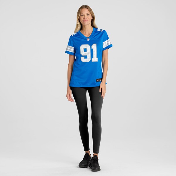 Levi Onwuzurike Detroit Lions Nike Women's Team Game Jersey - Blue
