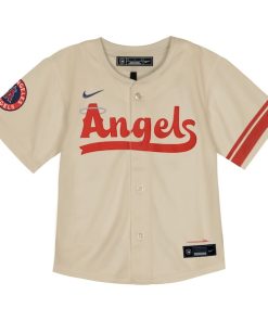 Alternative view of Los Angeles Angels Nike Toddler City Connect Team Limited Jersey - Natural