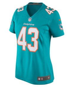 Alternative view of Andrew Van Ginkel Miami Dolphins Nike Women's Game Jersey - Aqua