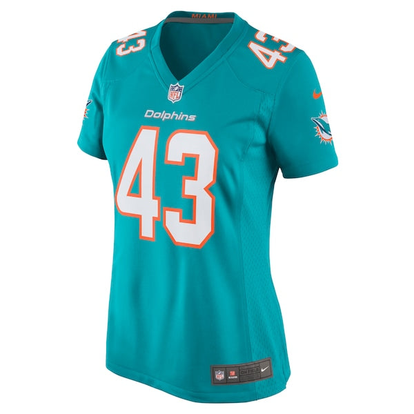 Andrew Van Ginkel Miami Dolphins Nike Women's Game Jersey - Aqua - Image 2