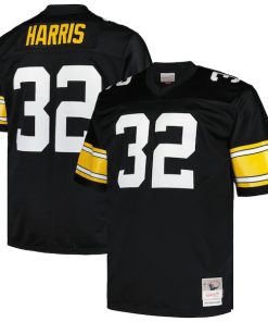 Franco Harris Pittsburgh Steelers Big & Tall 1976 Legacy Retired Player Jersey - Black/White