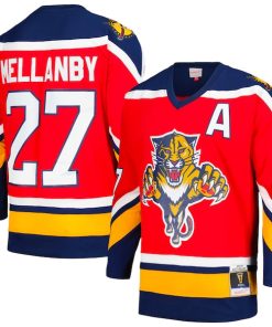 Scott Mellanby Florida Panthers Alternate Captain's Patch 1995/96 Blue Line Player Jersey - Red
