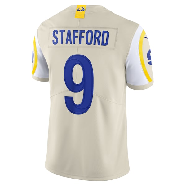 Matthew Stafford Los Angeles Rams Nike Vapor Limited Jersey - Bone/Royal/White - Image 4