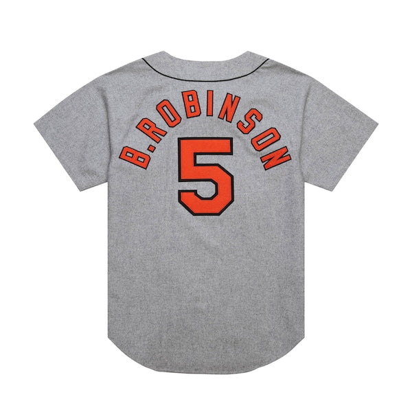 Brooks Robinson Baltimore Orioles Cooperstown Collection 1966 Authentic Jersey - Gray - Image 3