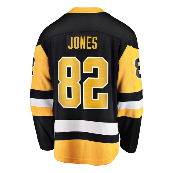 Caleb Jones Pittsburgh Penguins Home Breakaway Jersey - Black - Image 3