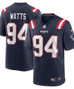 Armon Watts New England Patriots Nike  Game Jersey -  Navy