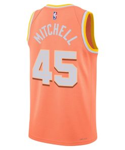 Alternative view of Donovan Mitchell Cleveland Cavaliers Nike Unisex 2025/26 Swingman Jersey - Orange - City Edition