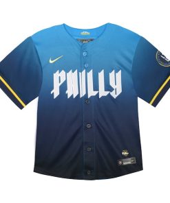 Alternative view of Bryce Harper Philadelphia Phillies Nike Toddler 2024 City Connect Limited Player Jersey - Blue