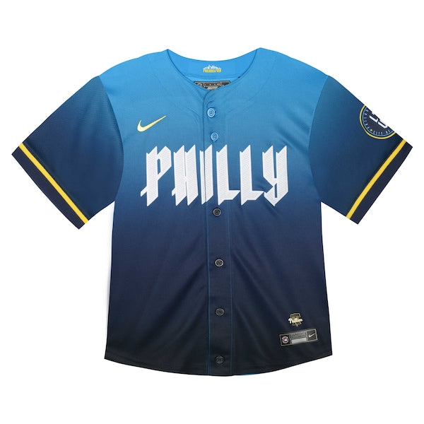 Bryce Harper Philadelphia Phillies Nike Toddler 2024 City Connect Limited Player Jersey - Blue - Image 2
