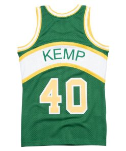 Alternative view of Shawn Kemp Seattle Super Sonics 1994-1995 Hardwood Classics Swingman Road Jersey by M $ N