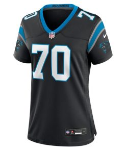 Alternative view of Brady Christensen Carolina Panthers Nike Women's Team Game Jersey - Black