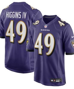 Jay Higgins IV Baltimore Ravens Nike Team Game Jersey -  Purple
