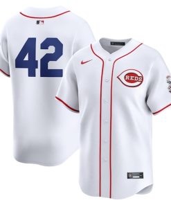 Cincinnati Reds Nike 2024 Jackie Robinson Day Home Limited Jersey?¨C White