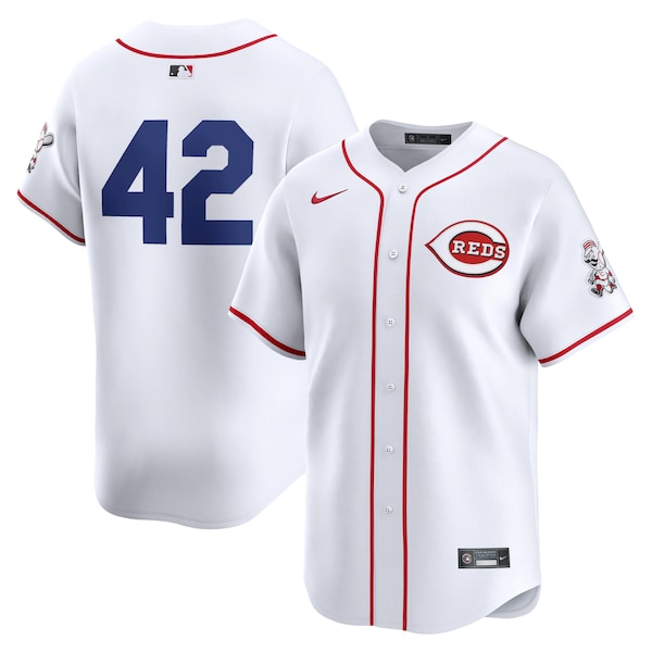 Cincinnati Reds Nike 2024 Jackie Robinson Day Home Limited Jersey?ยจC White