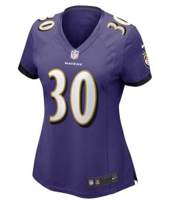 Alternative view of Trenton Simpson Baltimore Ravens Nike Women's  Game Jersey -  Purple