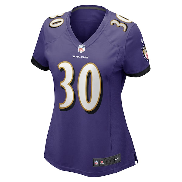 Trenton Simpson Baltimore Ravens Nike Women's Game Jersey - Purple - Image 2