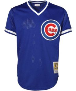 Alternative view of Ryne Sandberg Chicago Cubs Cooperstown Authentic Collection Throwback Replica Jersey - Royal Blue