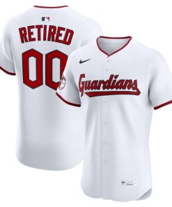 Cleveland Guardians Nike  Home Elite Pick-A-Player Retired Roster Jersey - White