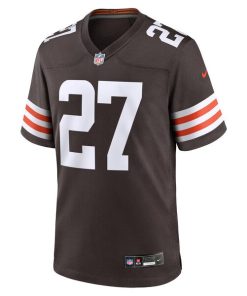 Alternative view of Ameer Speed Cleveland Browns Nike Team Game Jersey -  Brown