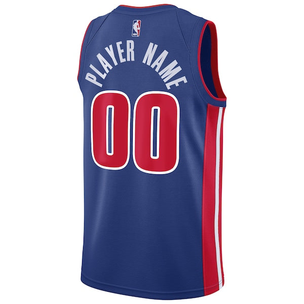 Detroit Pistons Nike Swingman Custom Jersey Blue - Icon Edition - Image 3