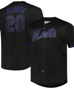 Pete Alonso New York Mets Big & Tall Pop Fashion Jersey - Black