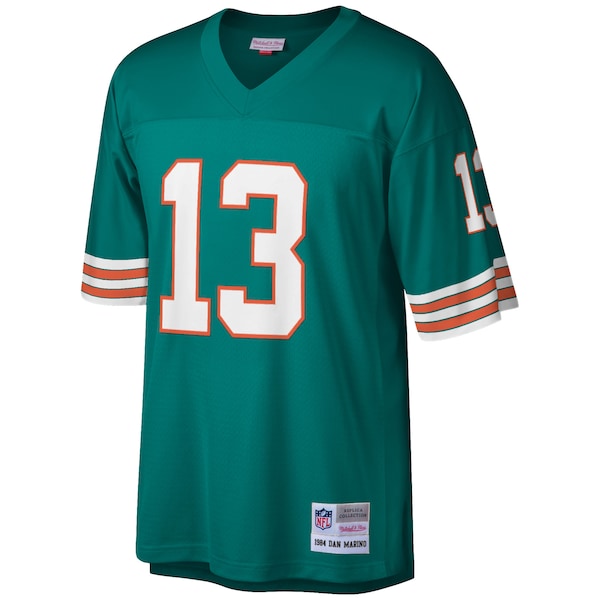 Dan Marino Miami Dolphins Big & Tall 1984 Retired Player Replica Jersey - Aqua - Image 4
