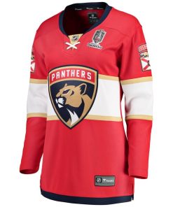Alternative view of Florida Panthers  Women's Home 2024 Stanley Cup Champions Breakaway Jersey?¨C Red