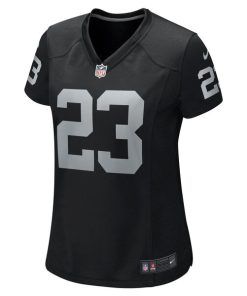 Alternative view of David Long Jr. Las Vegas Raiders Nike Women's Team Game Jersey -  Black