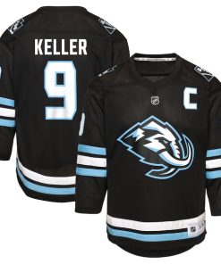 Clayton Keller Utah Mammoth Youth Home Replica Player Jersey - Black