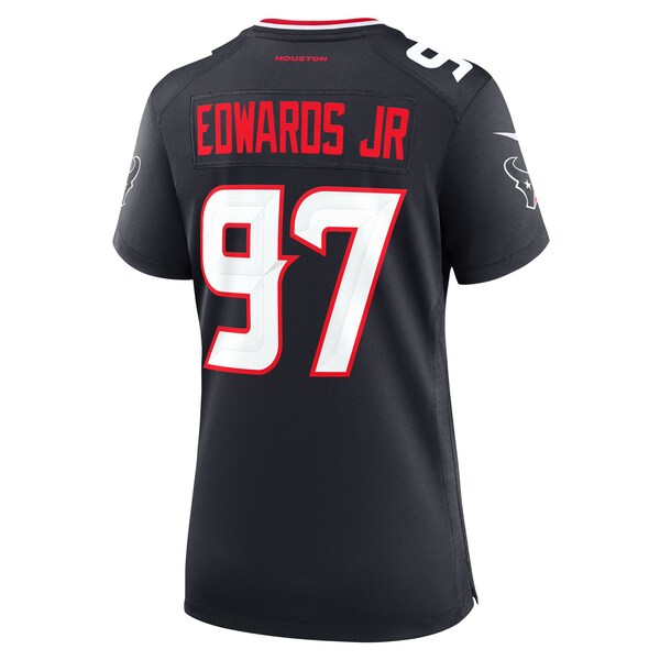 Mario Edwards Jr. Houston Texans Nike Women's Team Game Jersey - Navy - Image 3