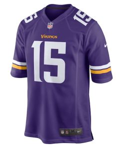 Alternative view of Joshua Dobbs Minnesota Vikings Nike  Game Jersey -  Purple